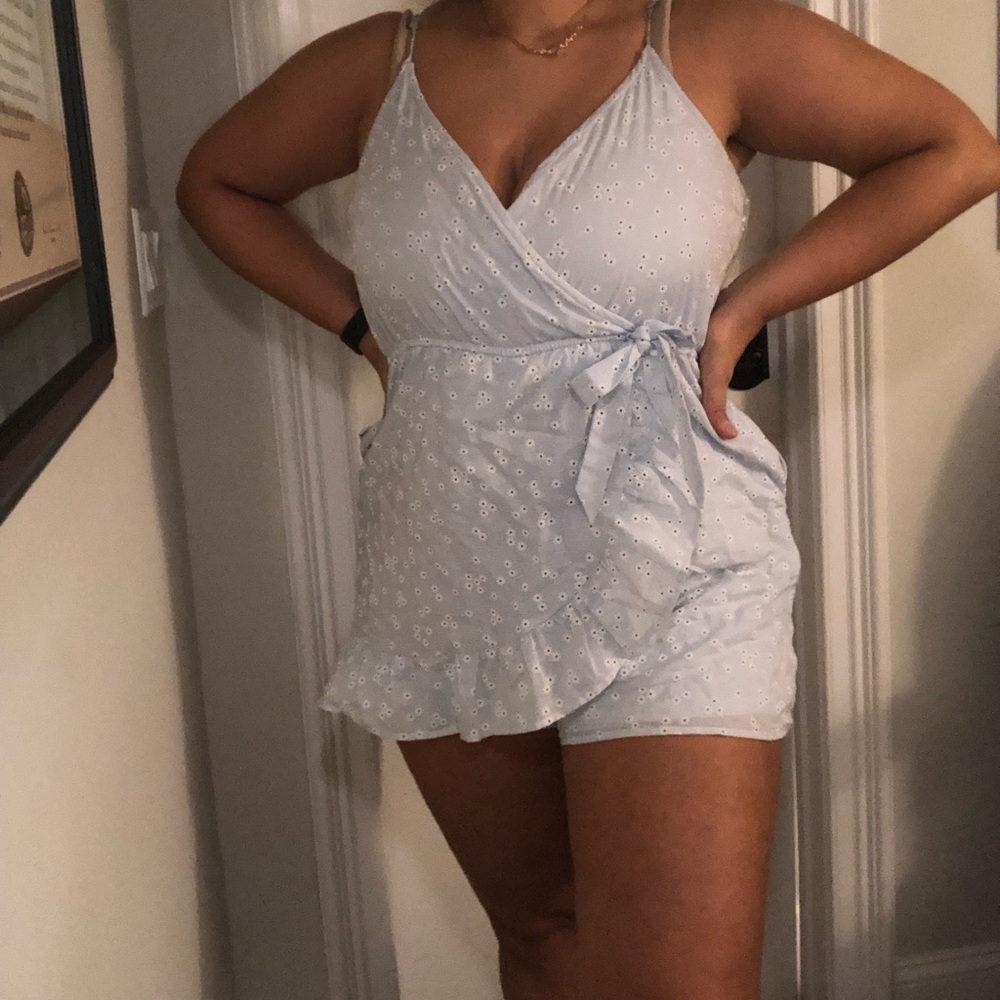 Romper in a wrap dress style